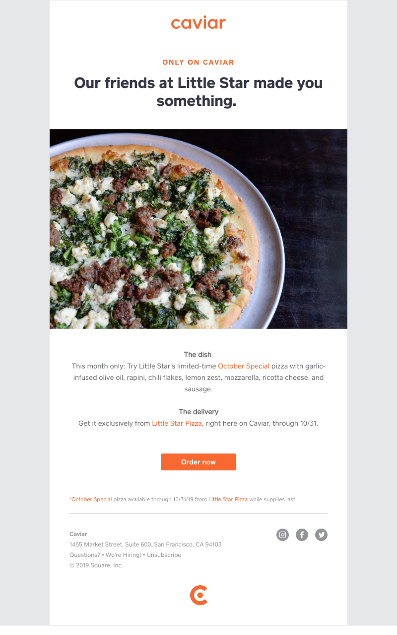  - Little Star made you this (limited-time) pizza