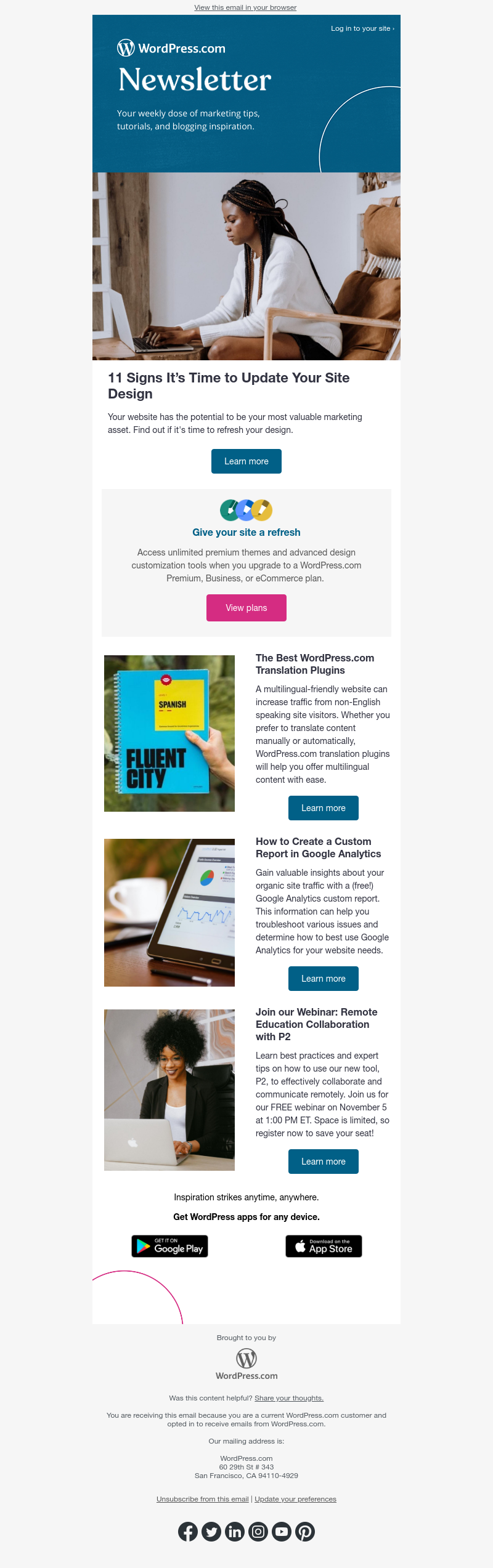 WordPress - 11 signs it's time for a site refresh