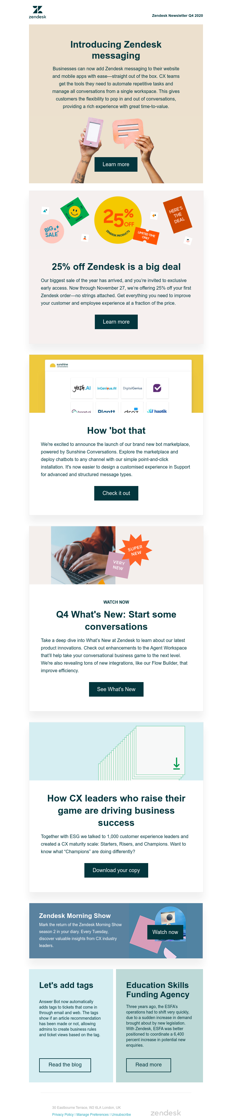 Zendesk - Get the message: Zendesk news and updates