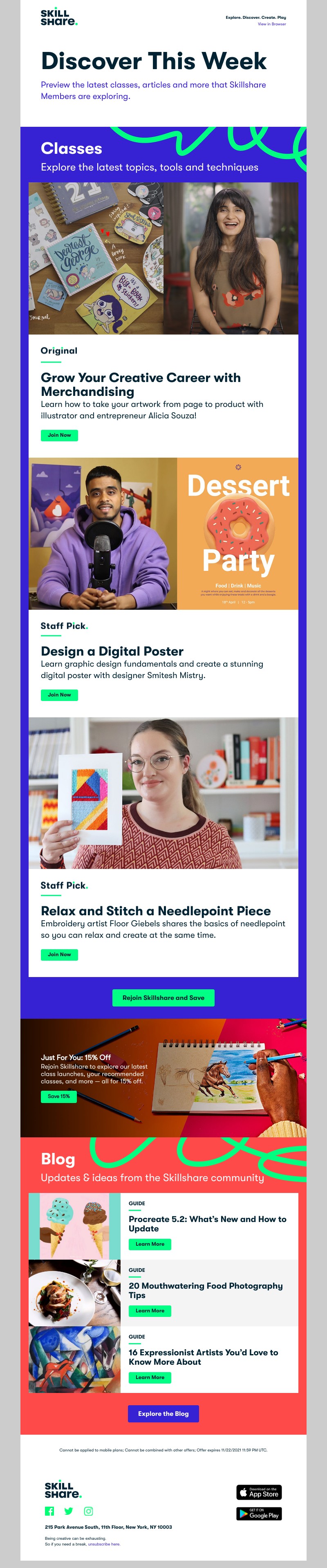 Skillshare - Sarah, Make Your Own Merch, What's New in Procreate 5.2, and More!