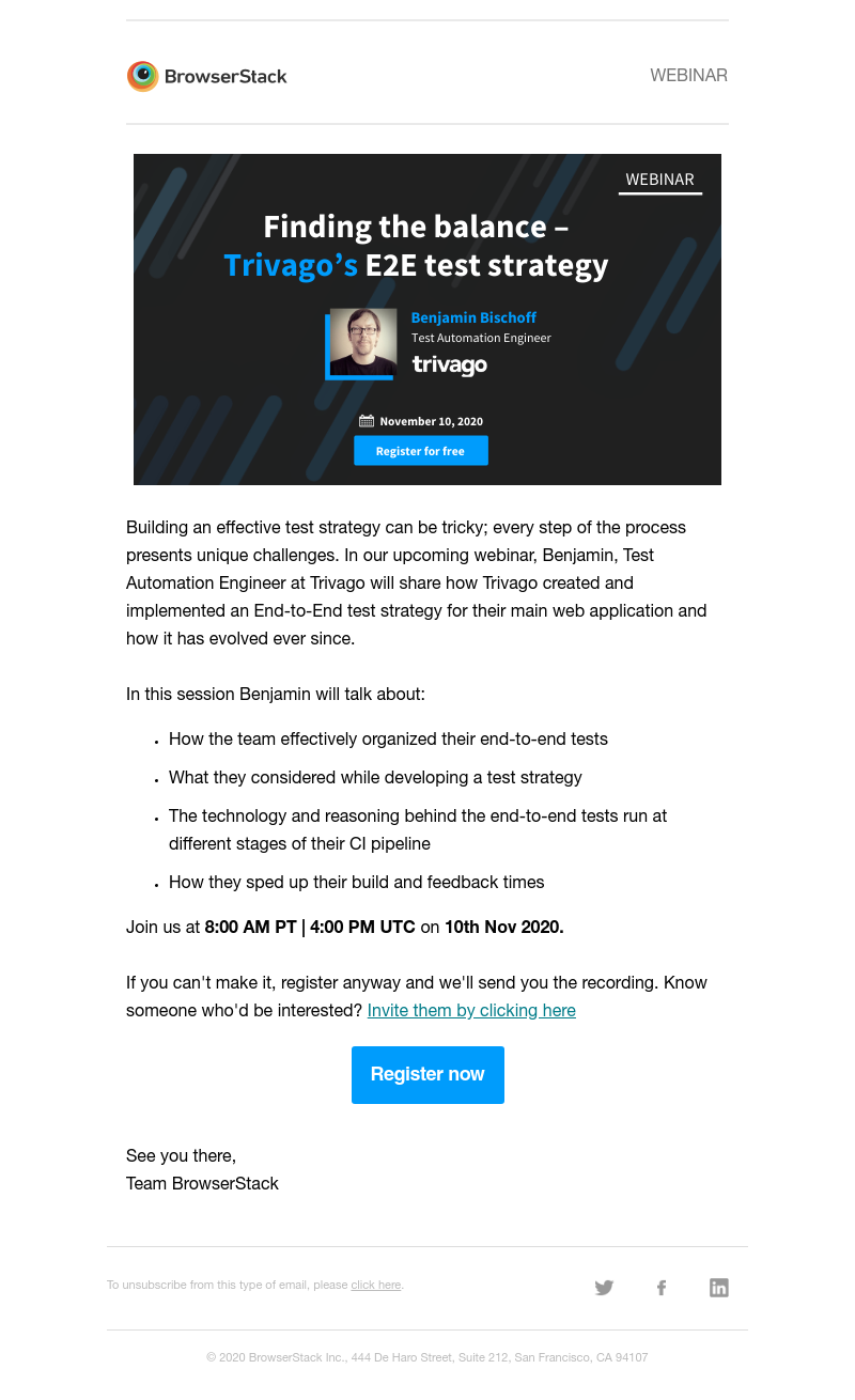  - Webinar: Finding the balance – Trivago’s End-to-End test strategy