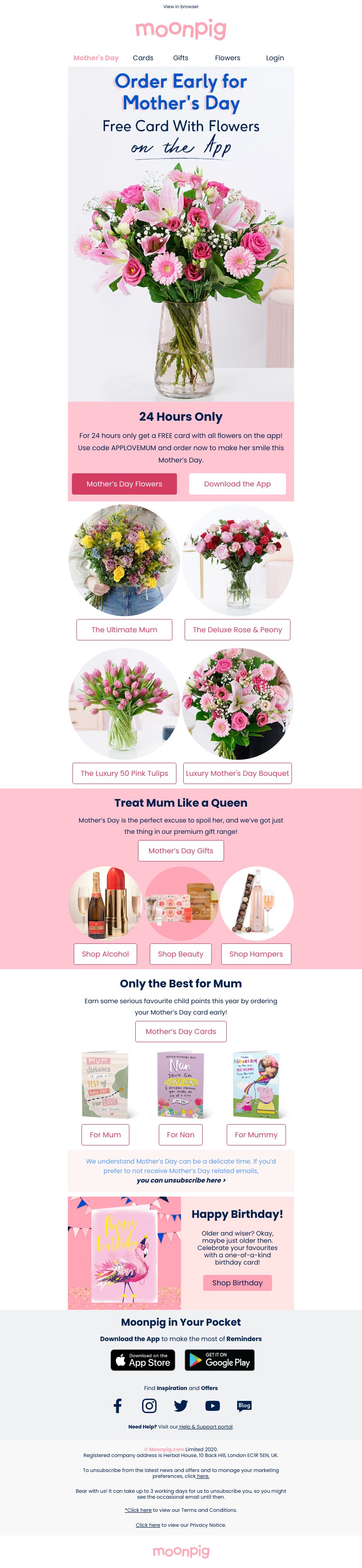 Moonpig - 🌸Order early for Mother's Day 🌸