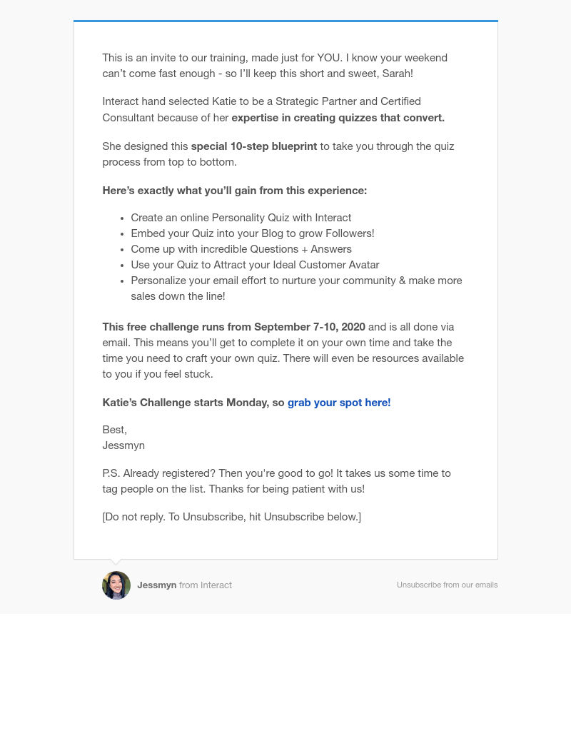 Interact - You're one of our top picks