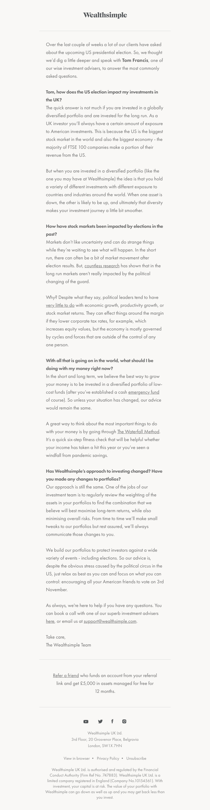 Wealthsimple - Your US Election Questions