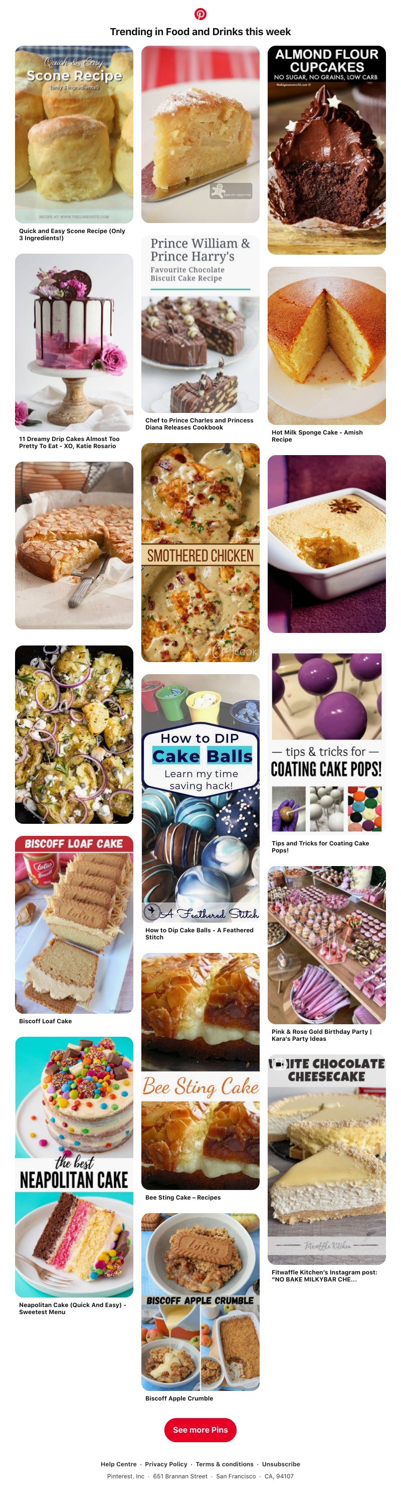 Pinterest - 🍰 Cake, Food and Drinks and more Pins trending on Pinterest