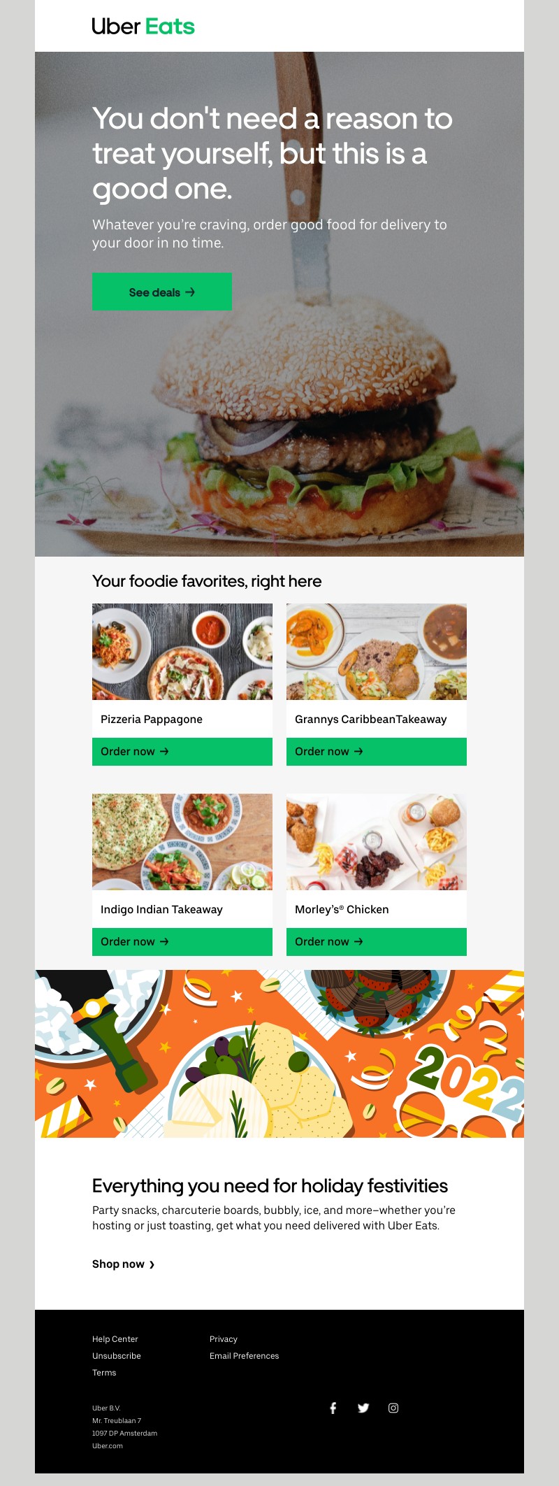Uber Eats - Try a local favorite for your next meal