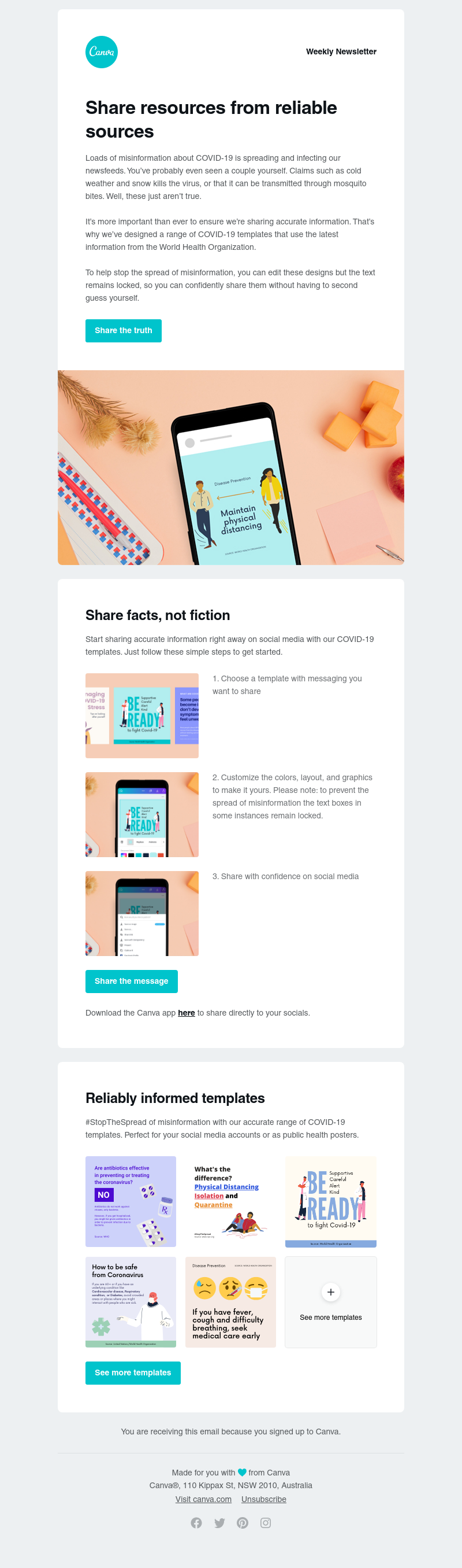 Canva - COVID-19 myths debunked