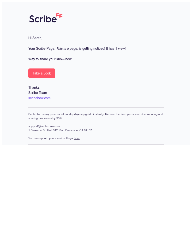  - Your Page has been viewed!