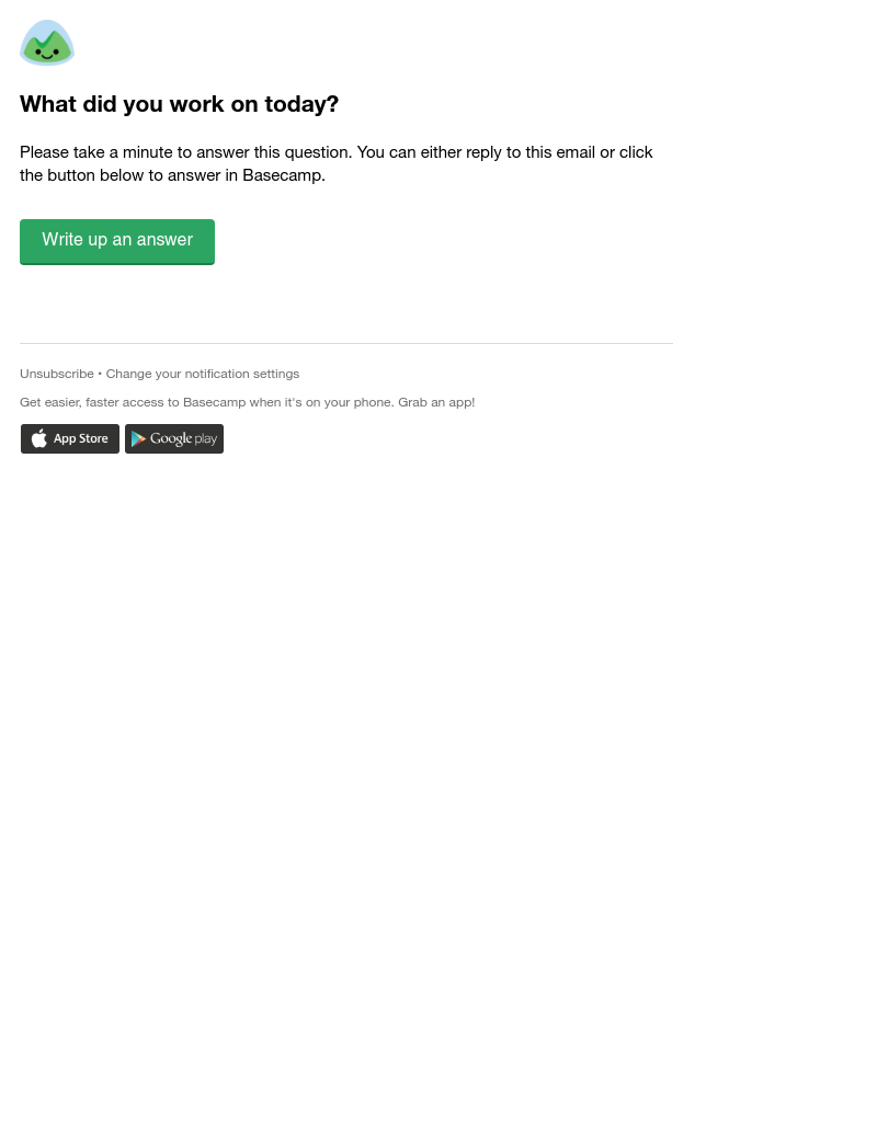 Basecamp - (UI Feed HQ) What did you work on today?