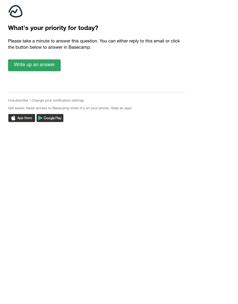 Basecamp - (UX Redesign) What's your priority for today?