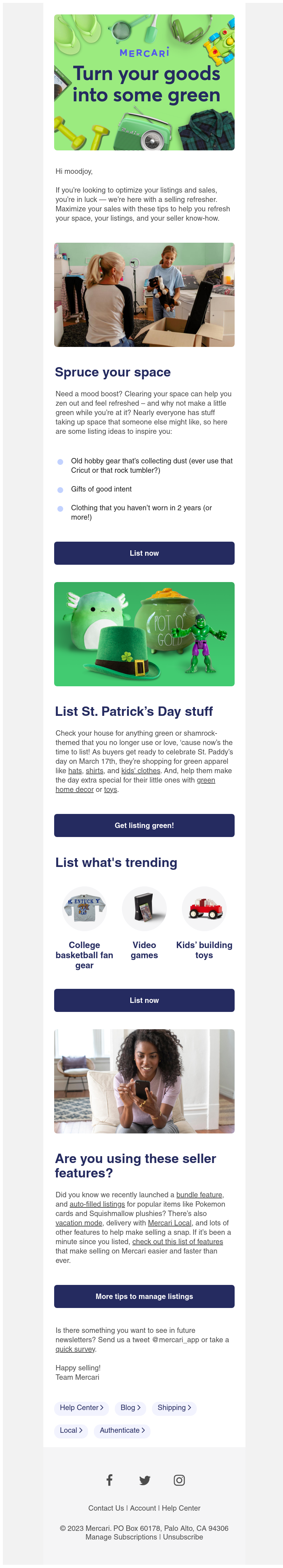 Mercari - Your seller newsletter is here 💌