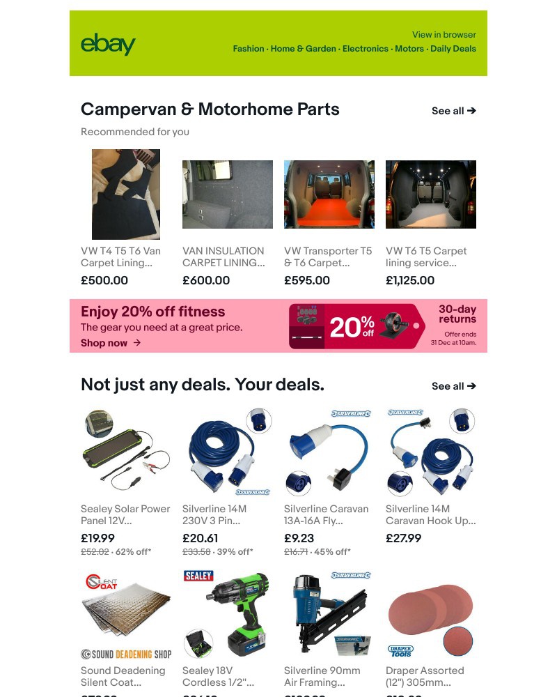  - Campervan & Motorhome Parts: this could interest you…