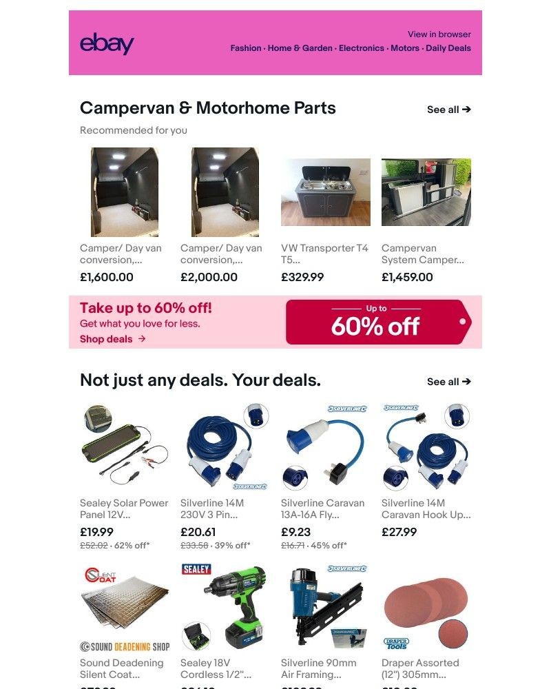  - Campervan & Motorhome Parts: this could interest you…