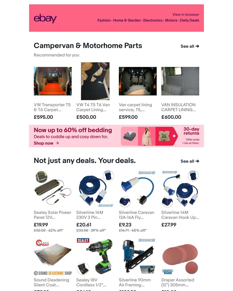  - Campervan & Motorhome Parts we've picked for you!