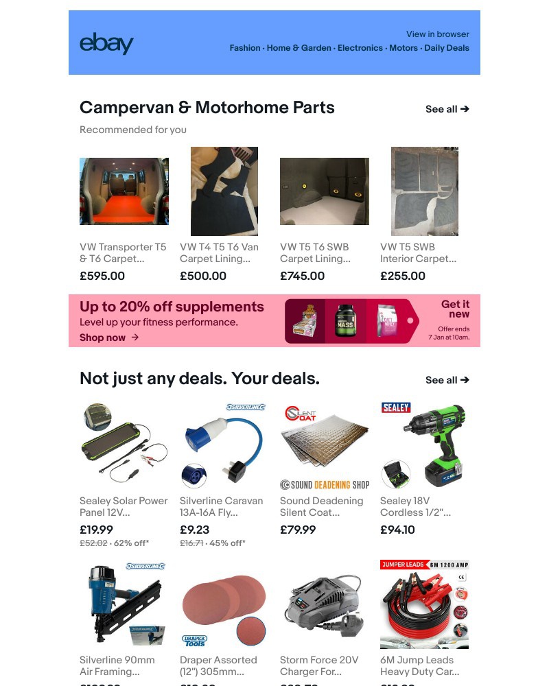  - Campervan & Motorhome Parts we've picked for you!