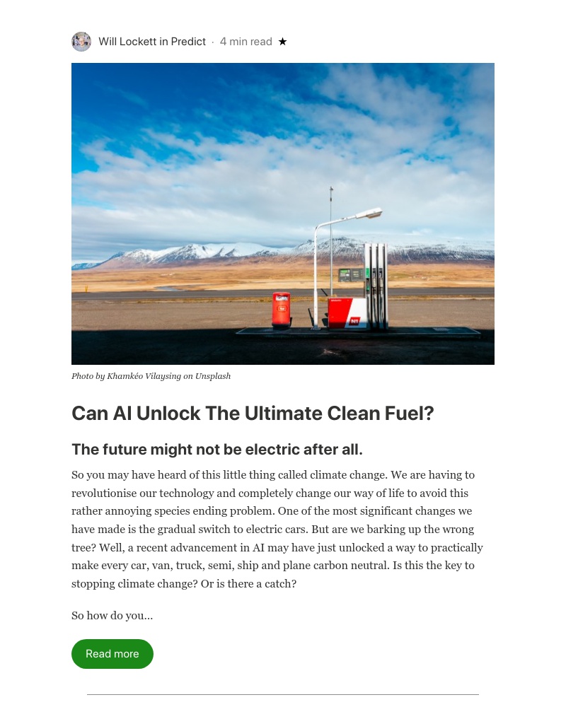 Medium - Can AI Unlock The Ultimate Clean Fuel?