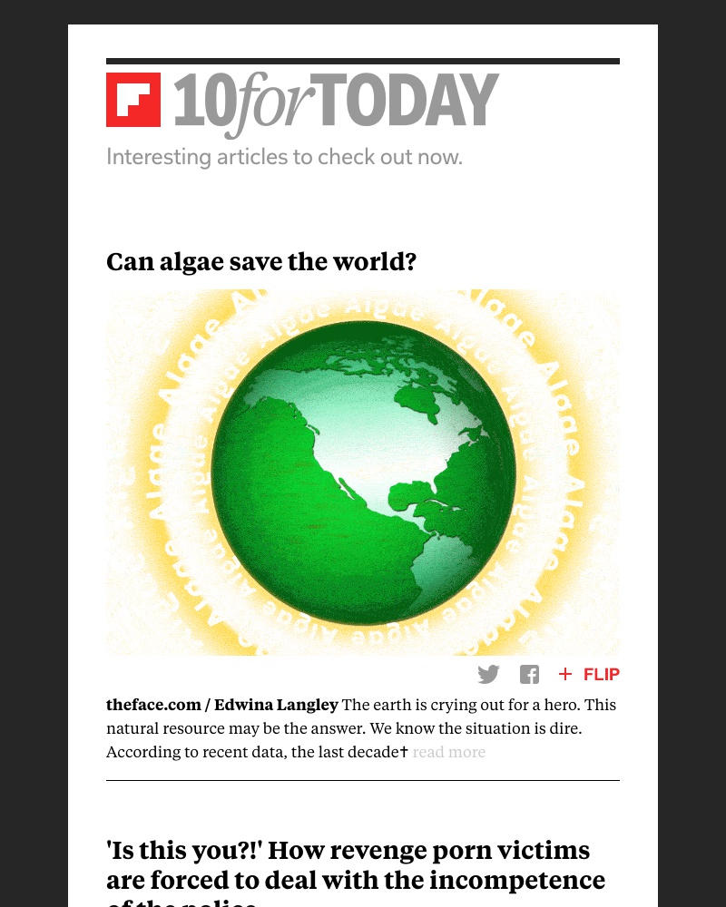 Flipboard - Can algae save the world?