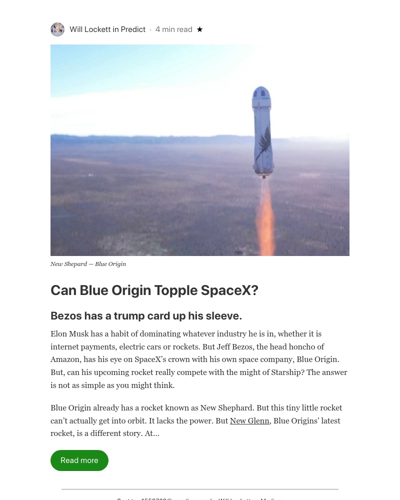 Medium - Can Blue Origin Topple SpaceX?