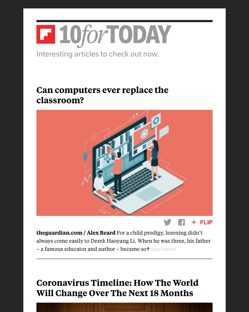 Flipboard - Can computers ever replace the classroom?