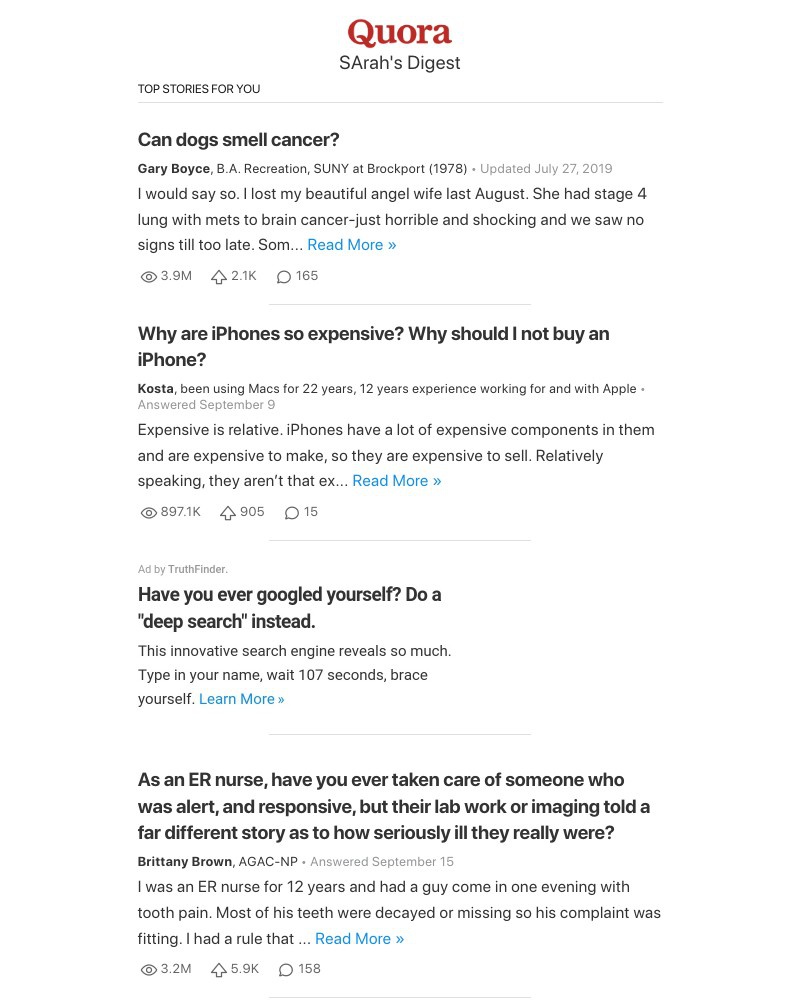Quora - Can dogs smell cancer?