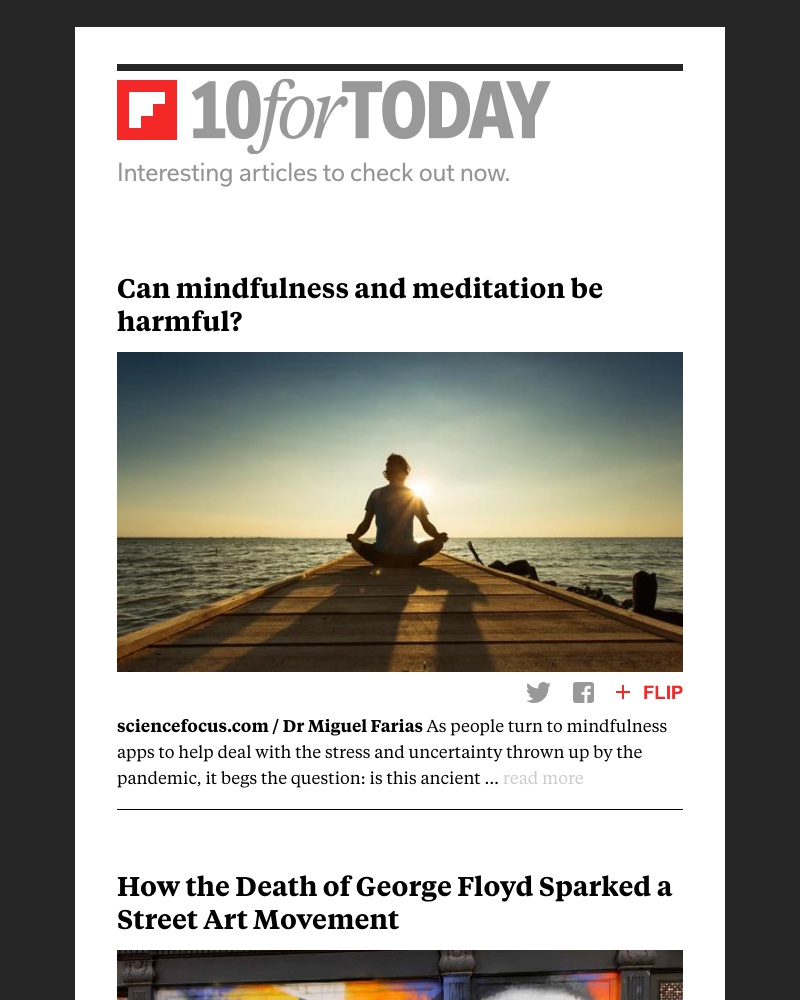 Onboarding on Flipboard video screenshot