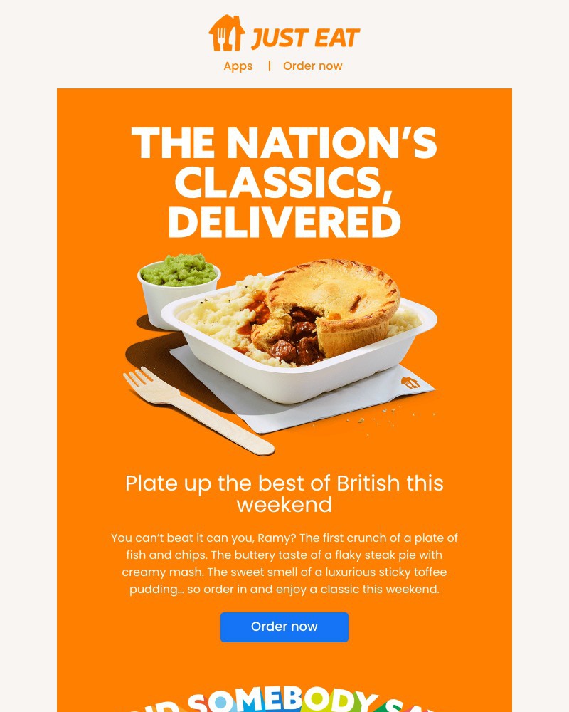 Just Eat - Can’t beat a classic, Ramy