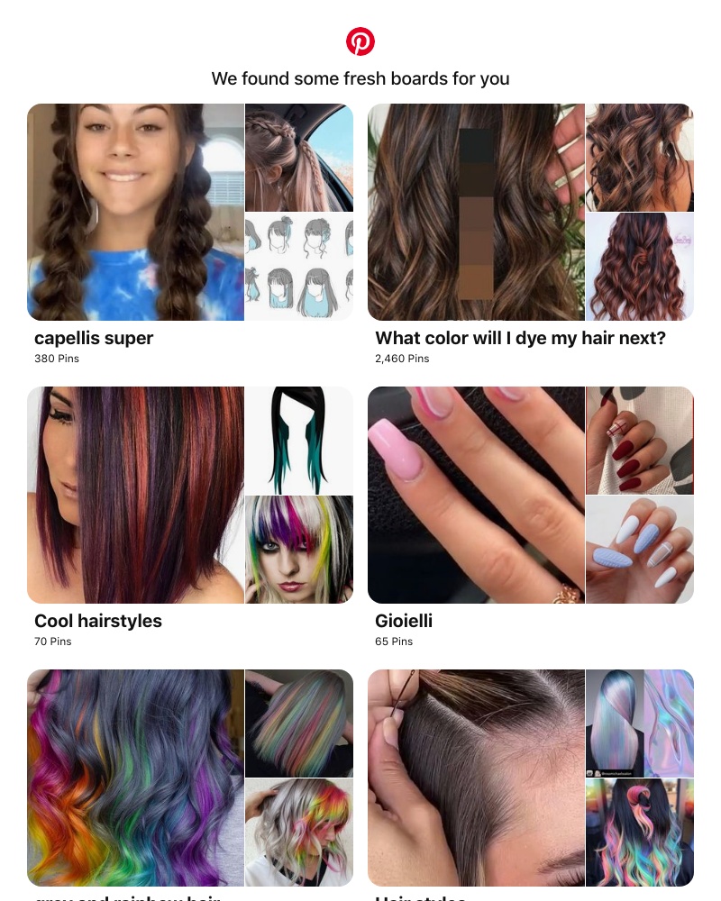 Pinterest - "capellis super", "What color will I dye my hair next?" and 8 other boards like yours