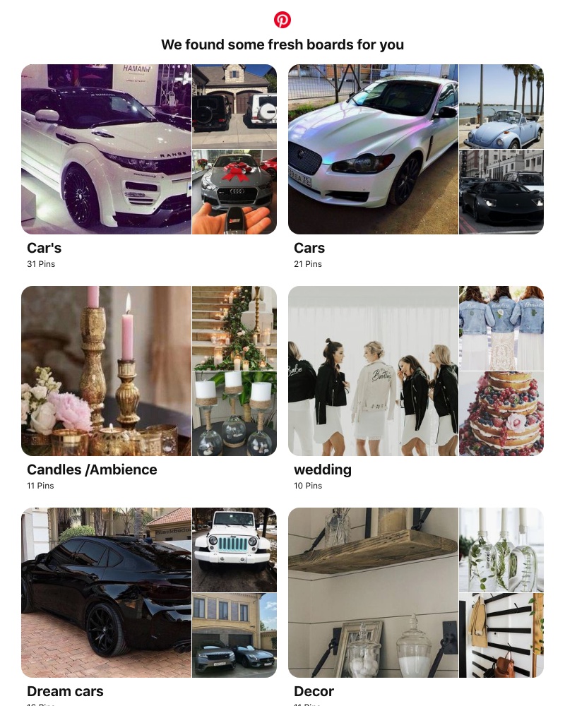 Pinterest - Car's, Candles /Ambience and 12 other boards like yours