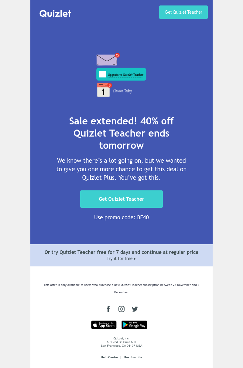 Quizlet - We messed up