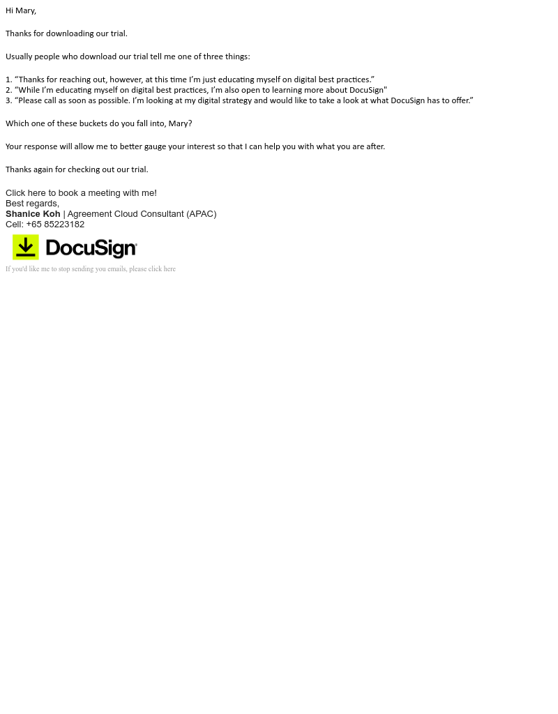  - DocuSign Trial