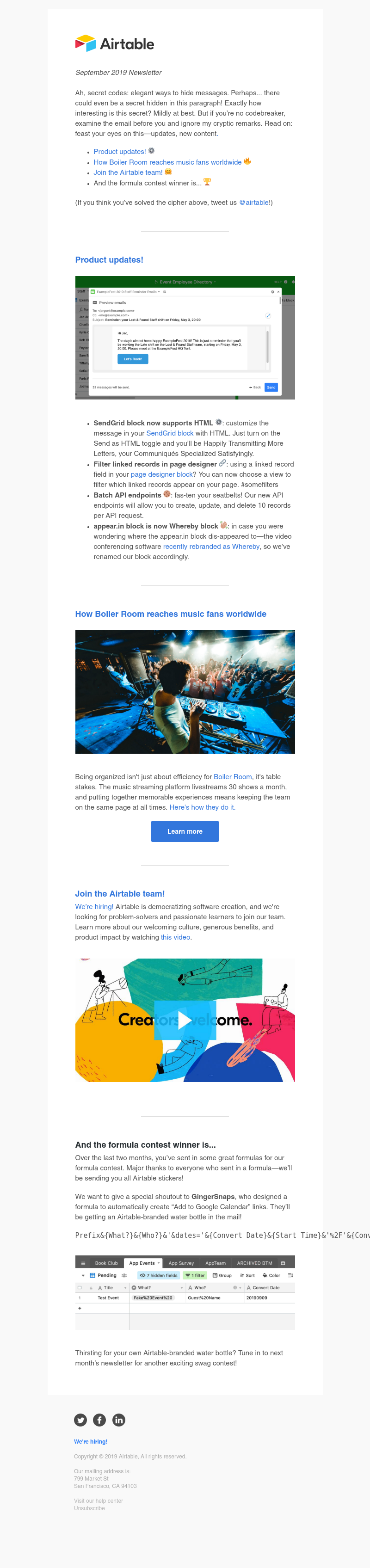 Airtable - Product updates and September secrets
