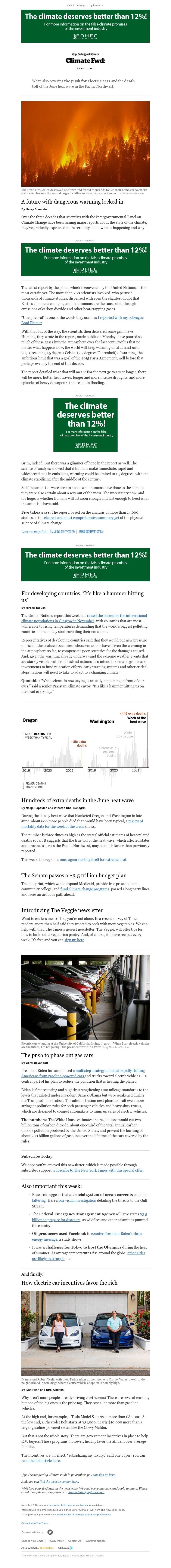 The New York Times - Climate Fwd: The big U.N. climate report