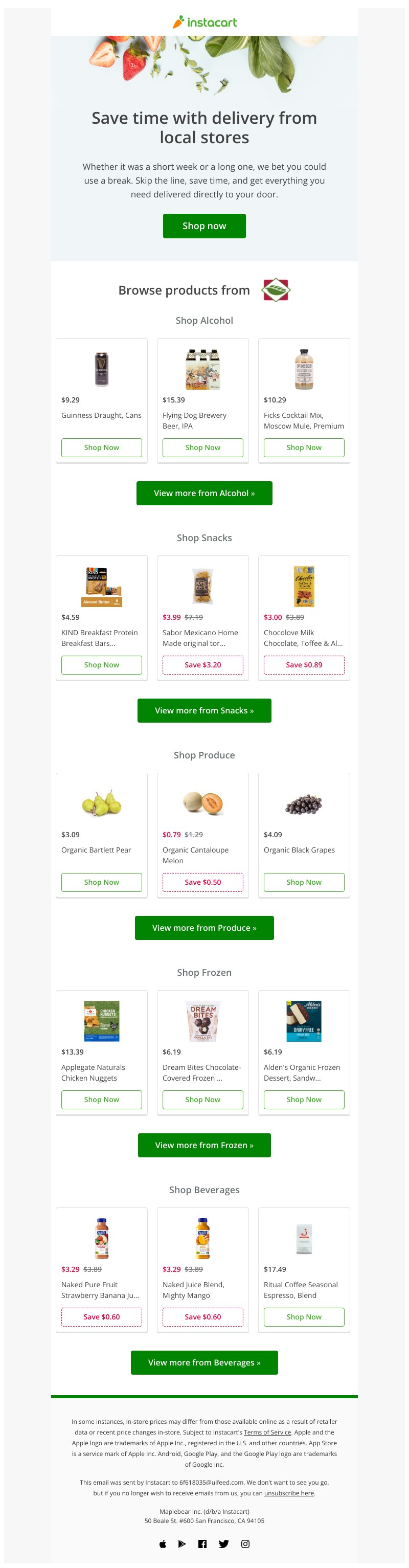 Instacart - Get deliveries from New Leaf Community Markets by Instacart!