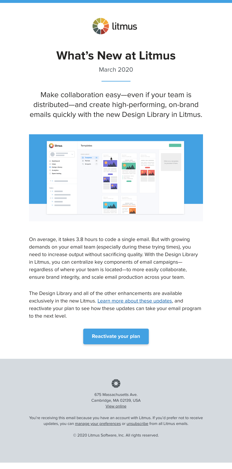 Litmus - March releases: How distributed teams can collaborate and scale with Design Library
