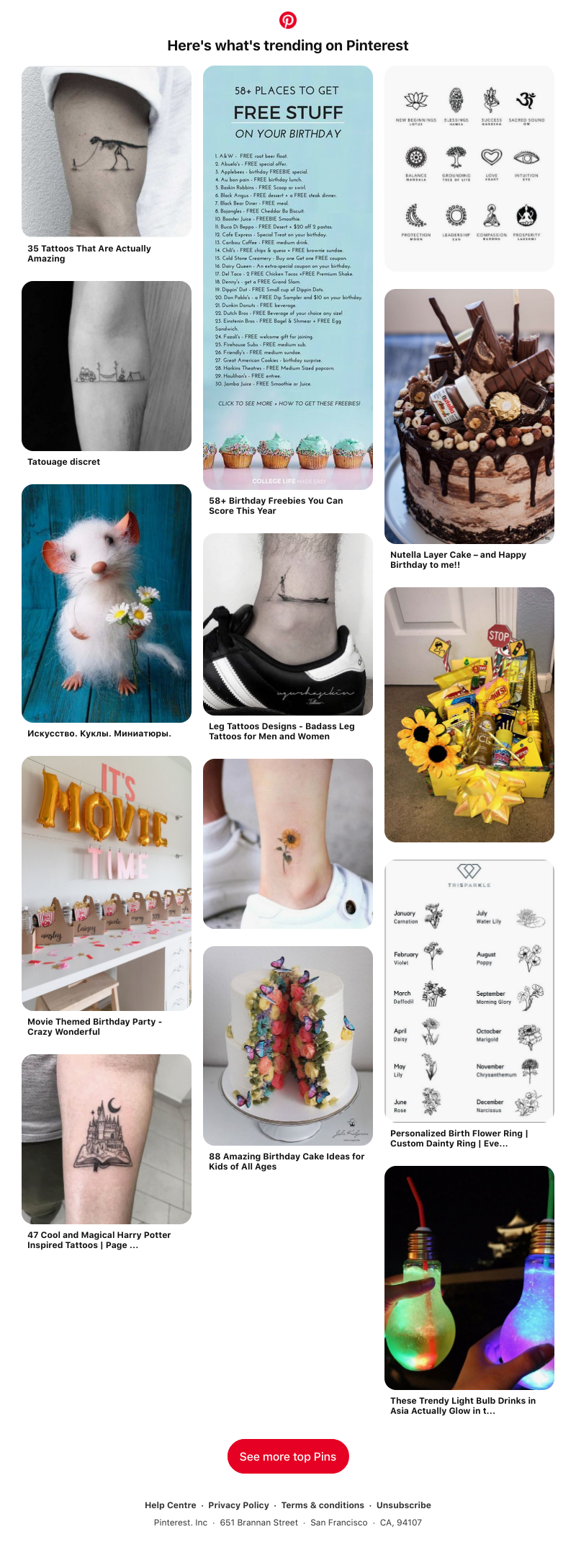Pinterest - Hi UI Feed! 📌 Tattoos, Birthdays and more Pins popular on Pinterest