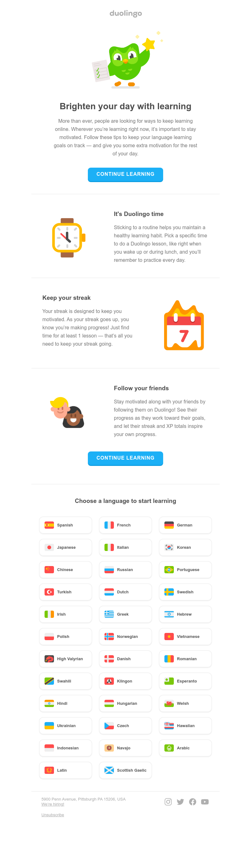 Duolingo - 💪 Stay motivated at home