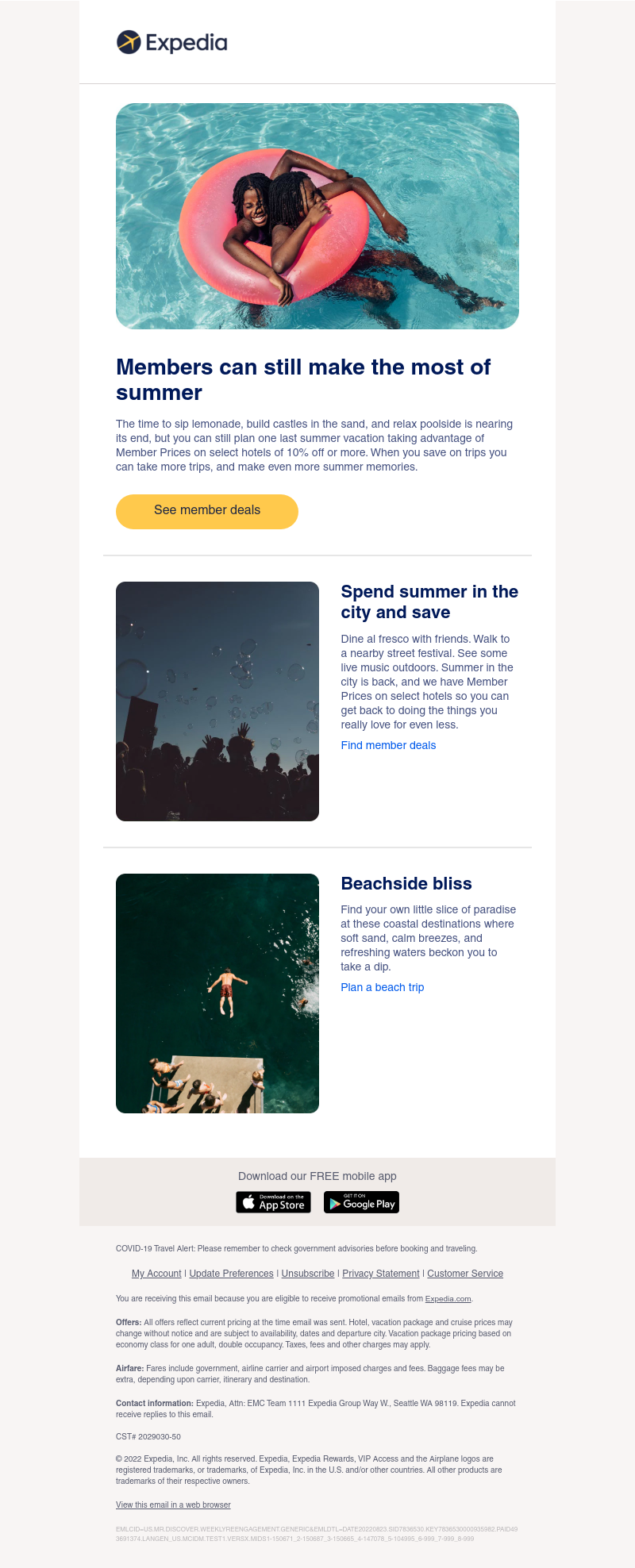 Expedia - Plan a last-minute summer getaway with Member Prices