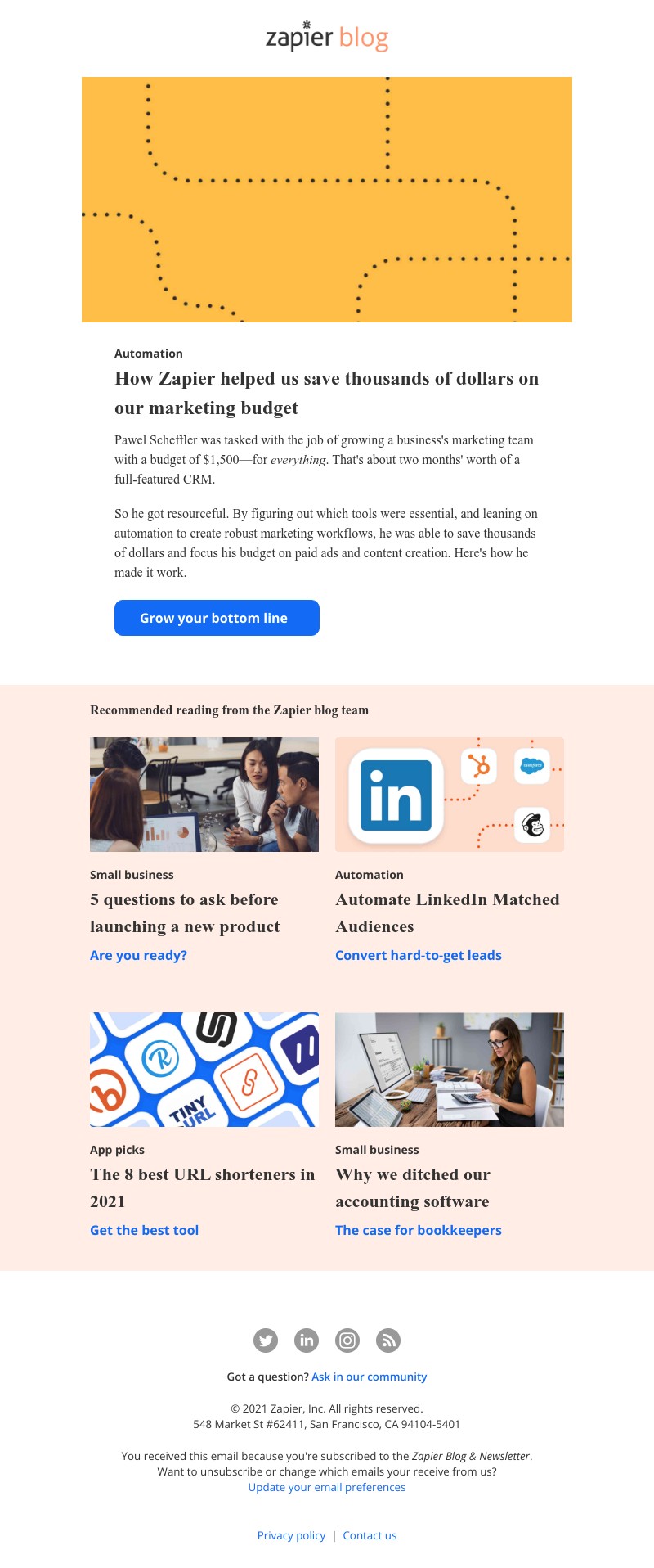 Zapier - How automation can save your marketing budget