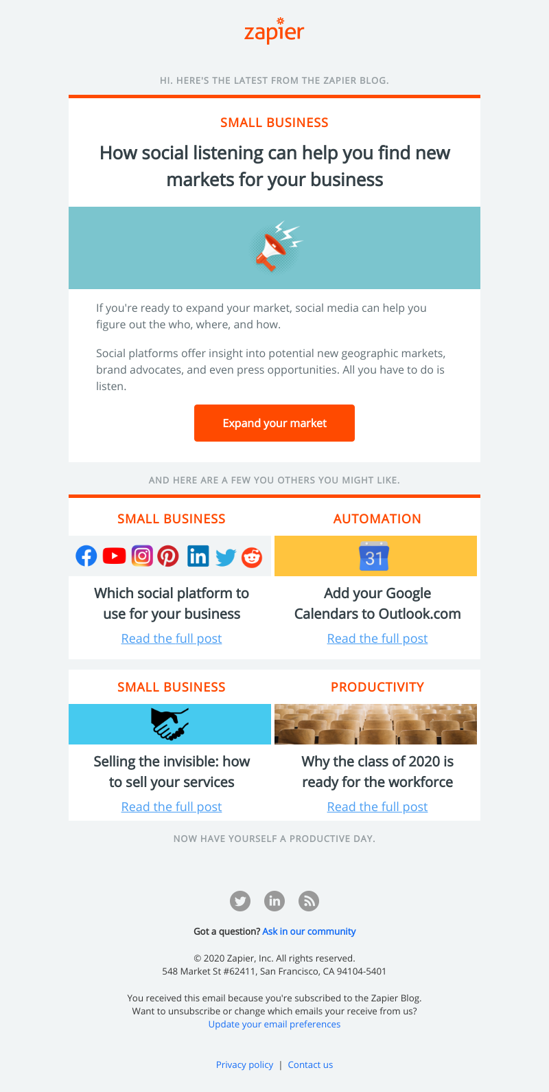Zapier - How social listening can help you find new markets for your business