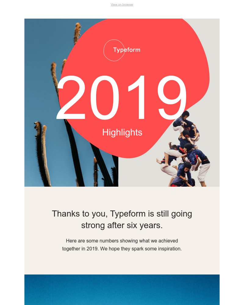 Typeform - Celebrate a great year with us 🥂