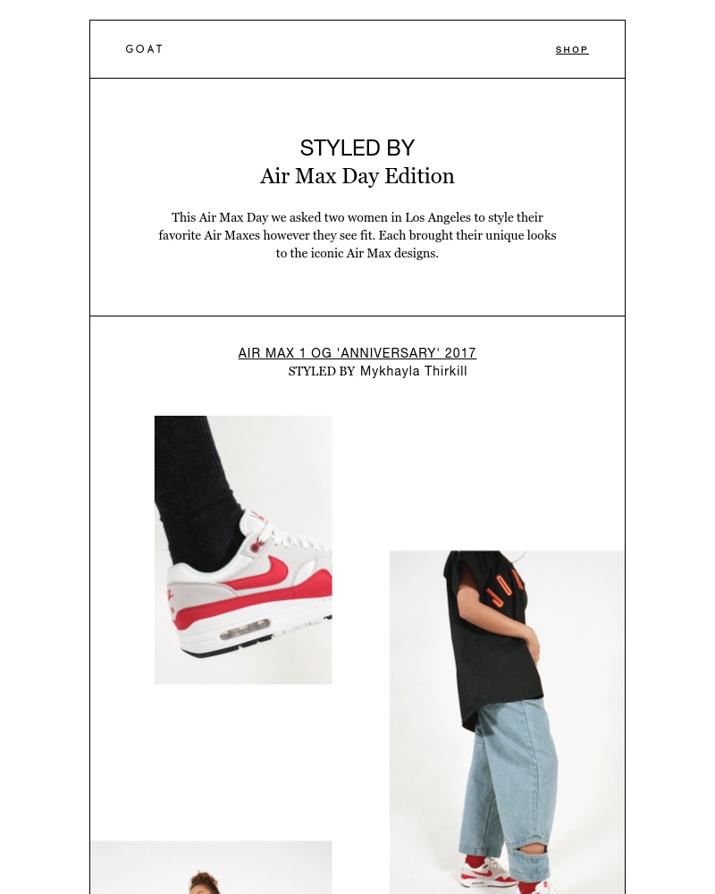 Goat - Celebrate Air Max Day in style