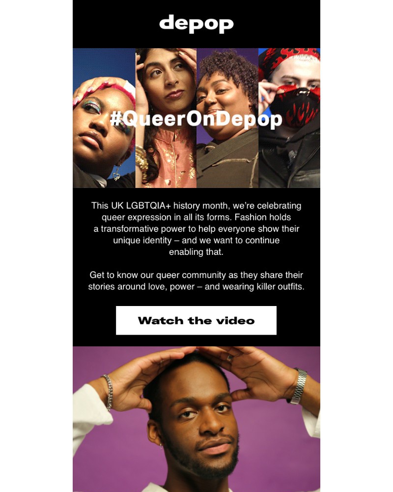 Depop - Celebrating LGBTQIA+ history month