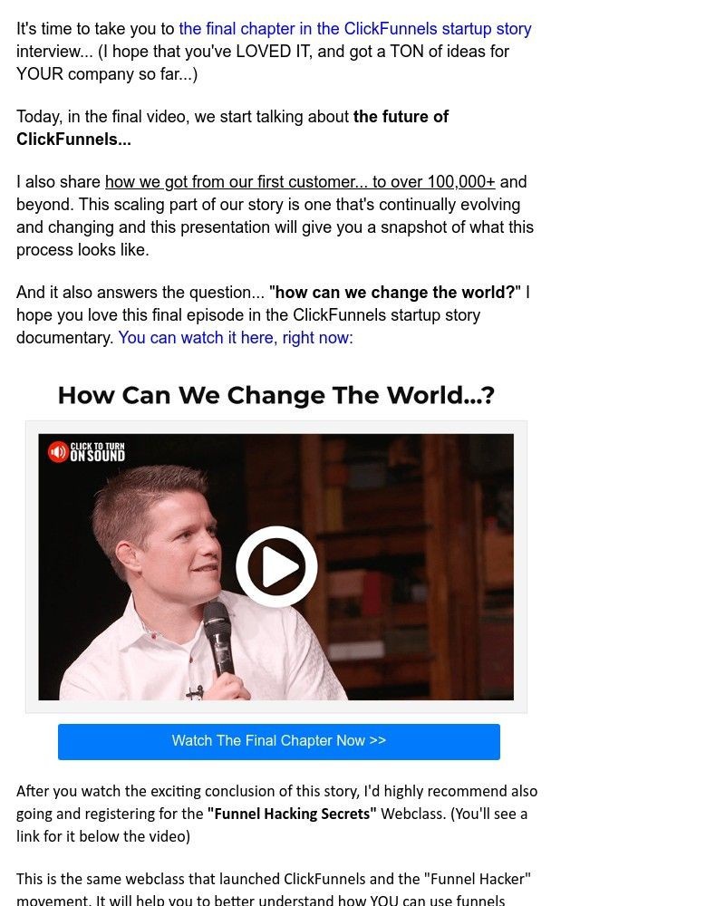 ClickFunnels - CF Startup Story "Scaling" (Part 4 of 4)