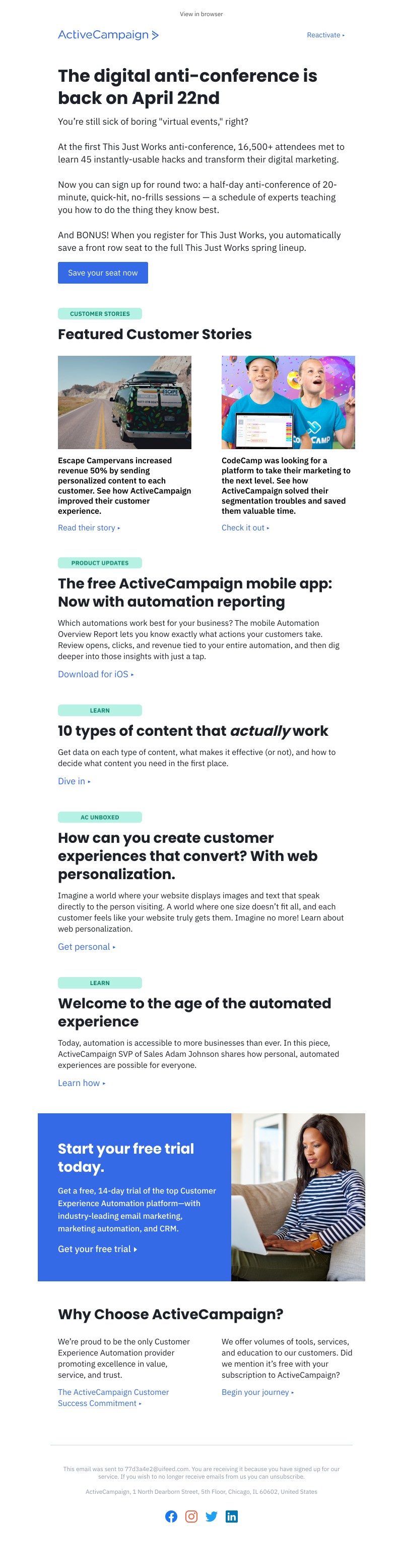  - This Just Works returns on April 22nd