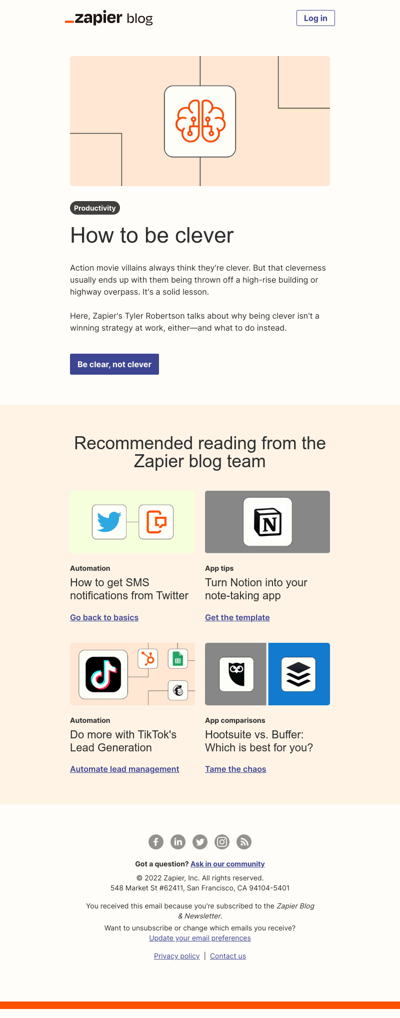 Zapier - How to be clever