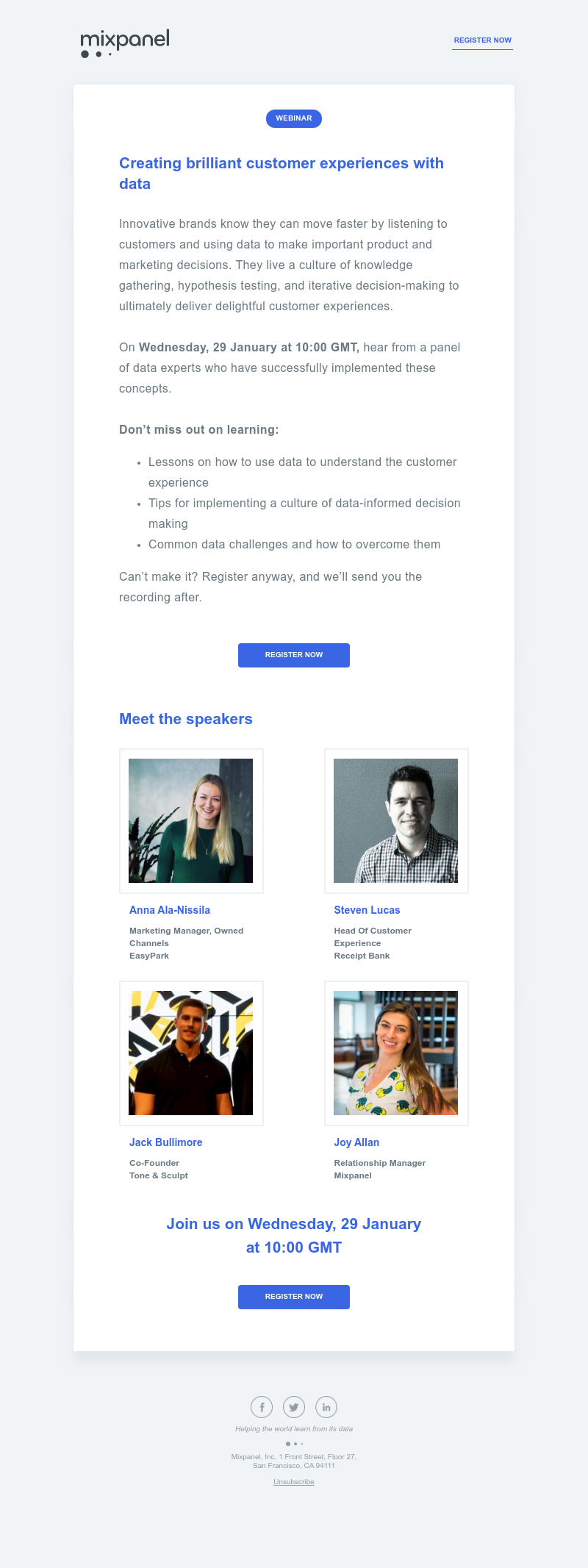 Mixpanel - Hear how these experts have used data to create better customer experiences