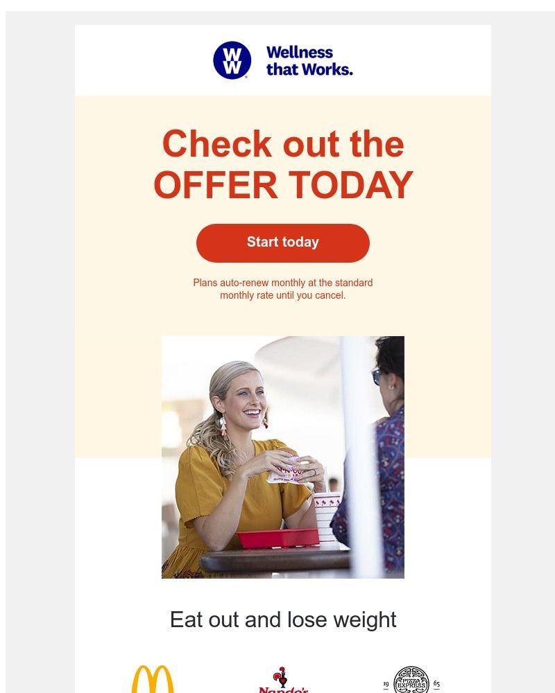 WW (Weight Watchers) - Check out the OFFER TODAY Sarah