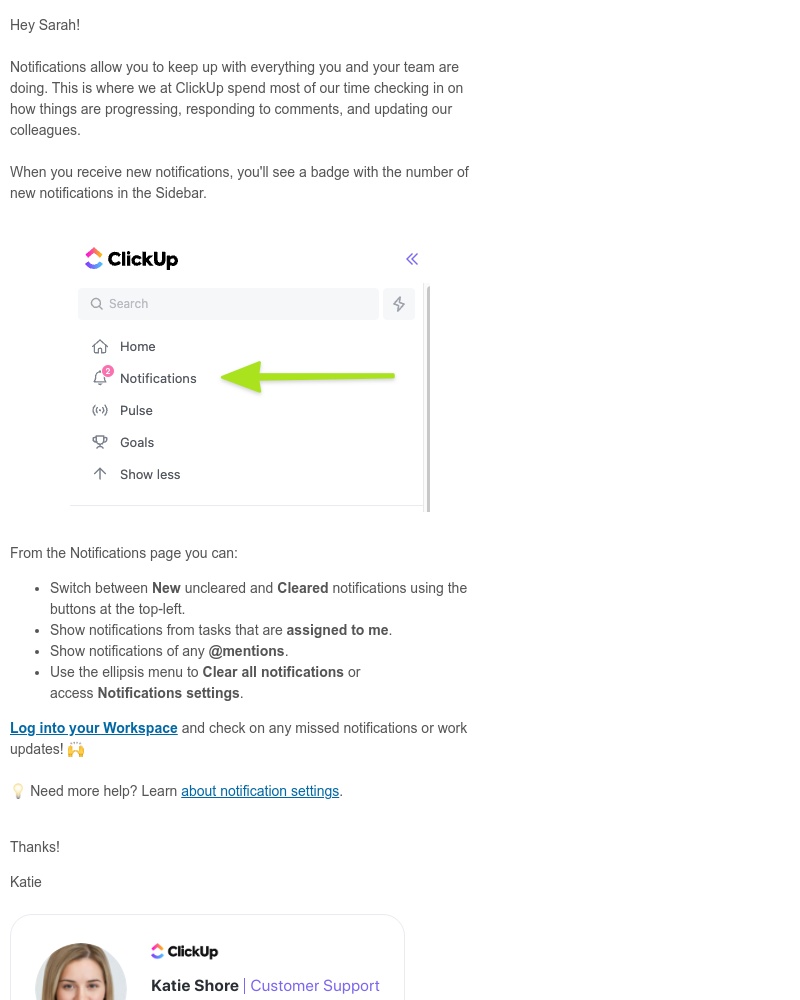 Onboarding on ClickUp video screenshot