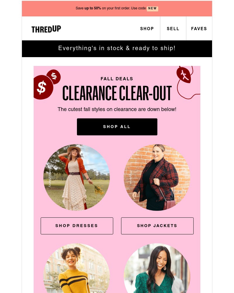 thredUP - 📞 Clearance is calling for you...