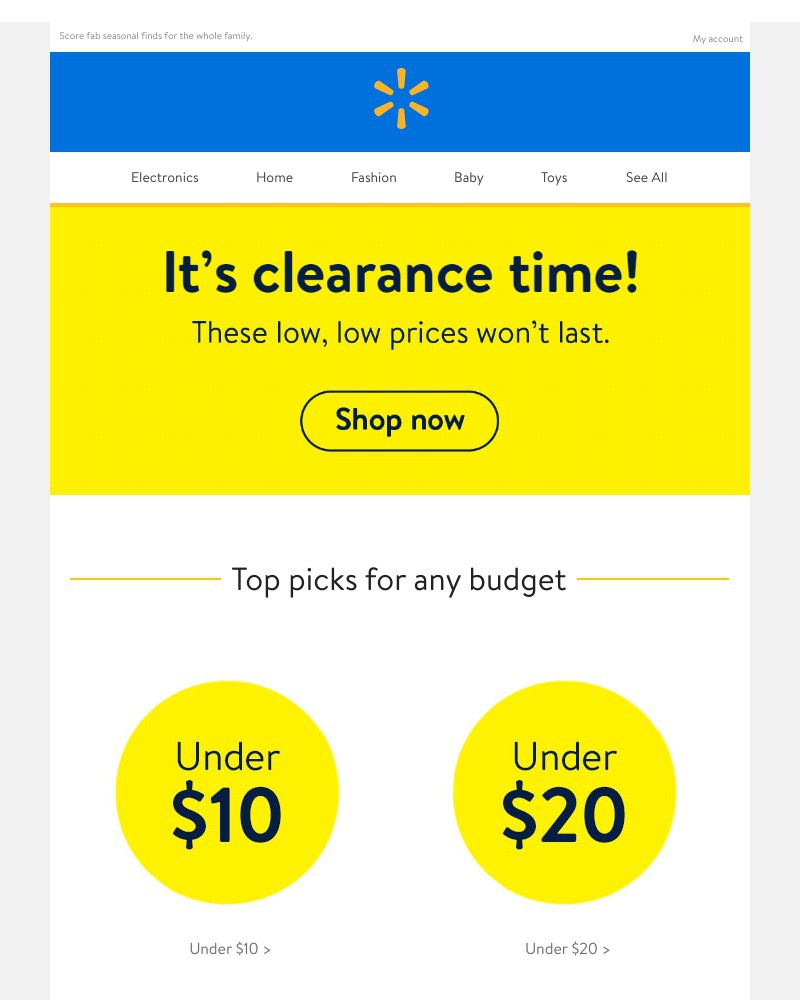 Walmart - CLEARANCE—don’t miss it ⏳
